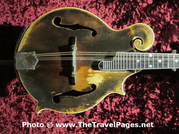 Bill Monroe's Mandolin in the Country Music Hall of Fame in Nashville, Tennessee