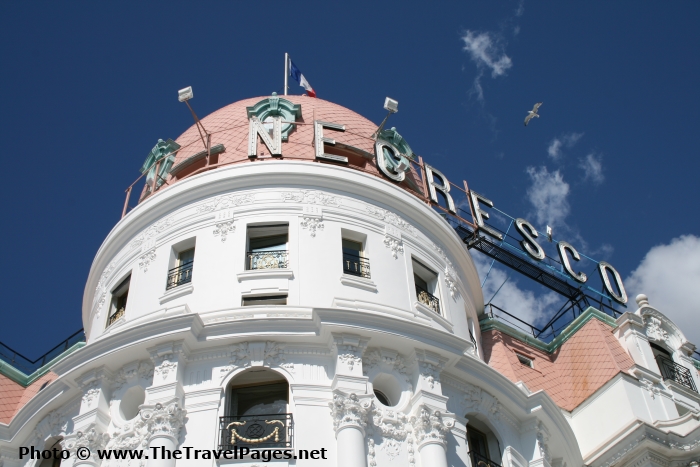 The Hotel Negresco in Nice on the Cote d'Azur in France