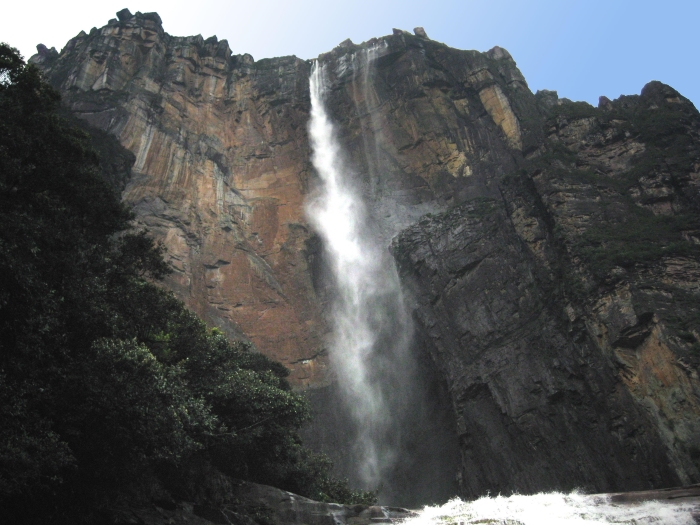 The Angel Falls in Venezuela