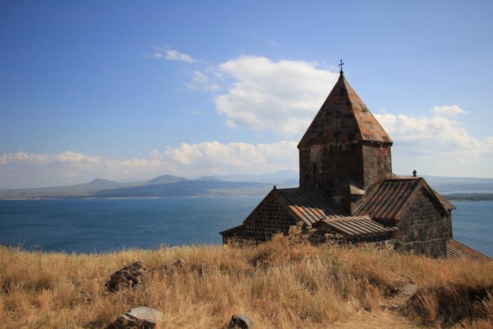 Monastery by Lake Sevan in Armenia
