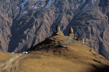 Georgian scenery and castle