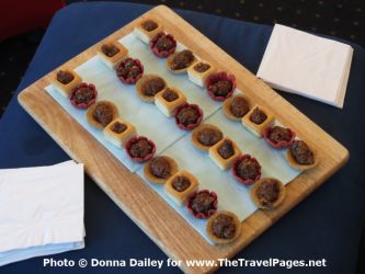 Hors d'Oeuvres on a wildlife cruise in scotland