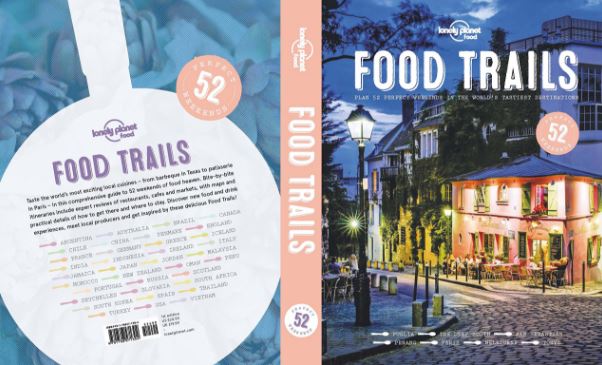 Front and back covers from the Food Trails guidebook from Lonely Planet
