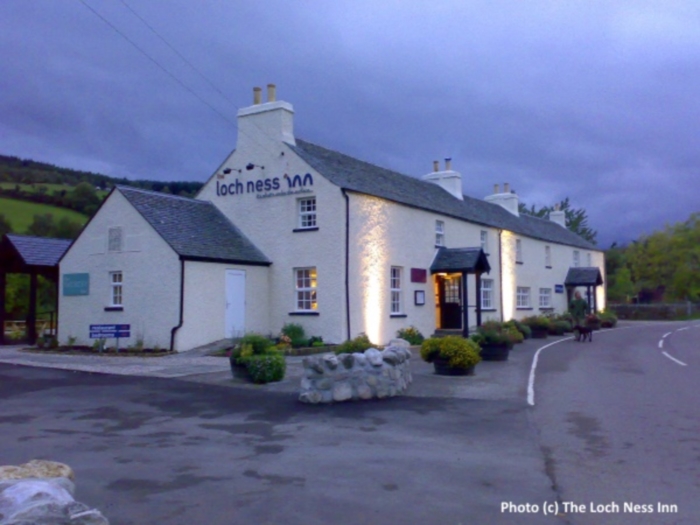 The Loch Ness Inn on the shores of Loch Ness in the Highlands of Scotland