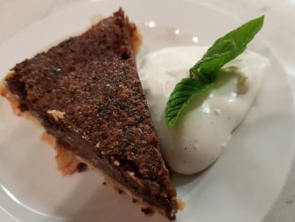 Minny's chocolate pie at the Viking Cooking School in Greenwood, Mississippi