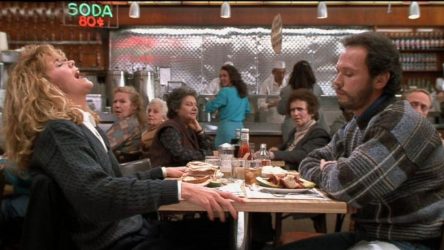 Scene from the movie When Harry Met Sally, filmed in Katz's Deli, New York