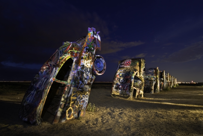 Cadillac Ranch is one of the ten best US roadside attractions