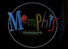 Memphis music neon sign