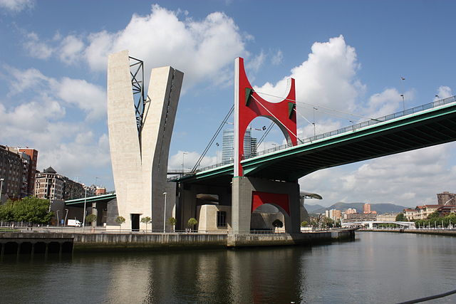 La Salve Bridge in Bilbao, Spain