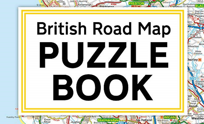 Detail from the Cover of the AA's British Road Map Puzzle Book.