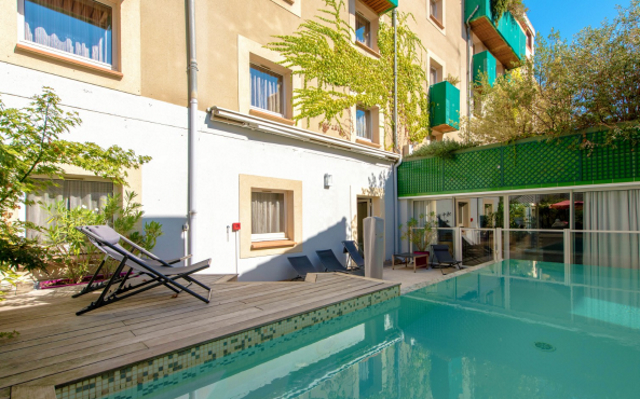 Swimming Pool at the Hotel Mermoz in Toulouse