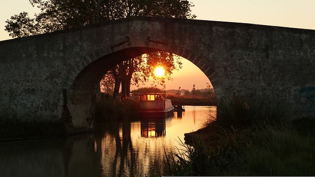 Sunrise on the Canal du Midi