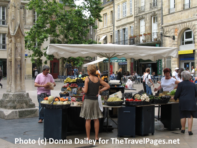 A Market Stall on rue Sainte Catherine in Bordeaux