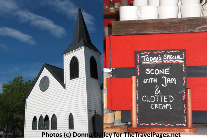 The Norwegian Church and Cafe in Cardiff Bay, Wales