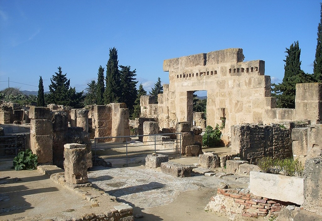 The archaeological site of Utica in Tunisia