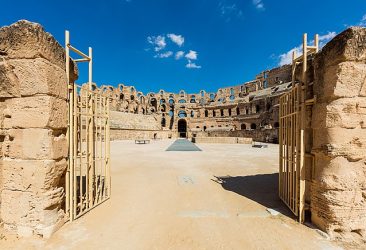 El Djem Roman Amphitheater in Tunisia