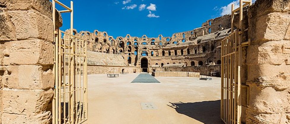 El Djem Roman Amphitheater in Tunisia