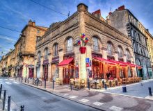 A cafe in Bordeaux in France