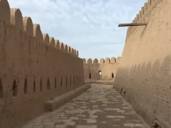 Walls of the Ichan Kala Inner Town in Khiva, Uzbekistan