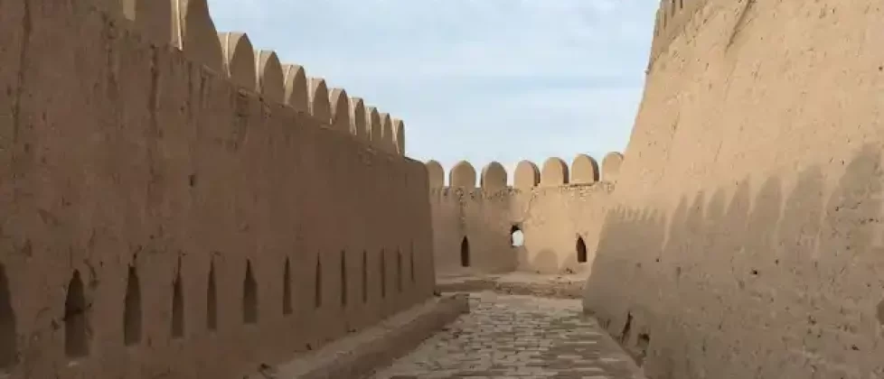 Walls of the Ichan Kala Inner Town in Khiva, Uzbekistan