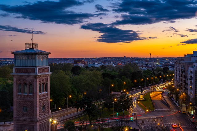 Madrid sunset Madrid sunset