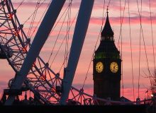 The London Eye with Big Ben