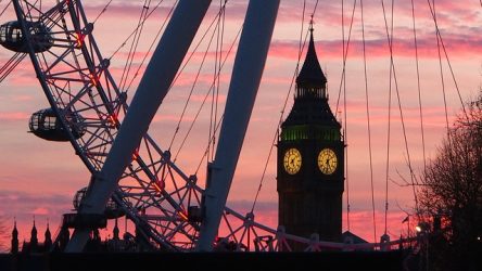 The London Eye with Big Ben