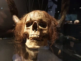 Head of a Shaman's Stick in Malaga's Interactive Music Museum