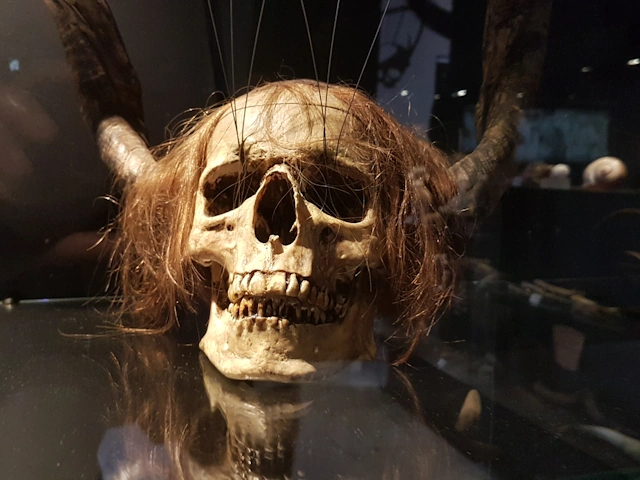 Head of a Shaman's Stick in Malaga's Interactive Music Museum