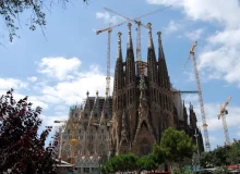 The Basilica of Sagrada Familia in Barcelona